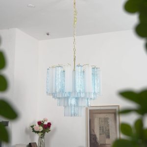 Mistero - lampa wisząca do salonu, zbliżenie na metalowy korpus