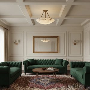 Pini - lampa wisząca do salonu, widok z dołu na pierścień światła