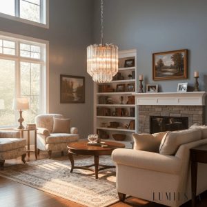 Puro - minimalistyczna lampa wisząca, detal niklowanego wykończenia przy szkle