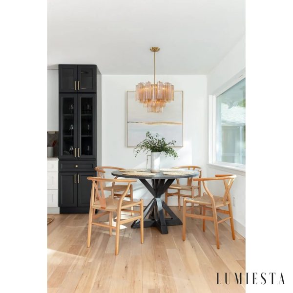 Scintilla - lampa wisząca glamour z wieloma szklanymi elementami