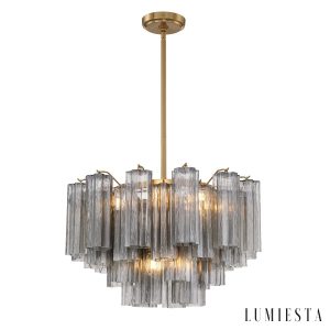 Scintilla - elegancka lampa wisząca ze szkła i metalu
