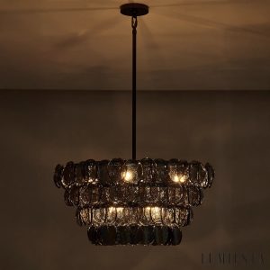 Ultimo - widok detalu bursztynowych szklanych paneli