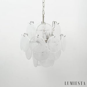 Vicolo - lampa wisząca z dekoracyjnymi kloszami ze szkła w różnych kolorach