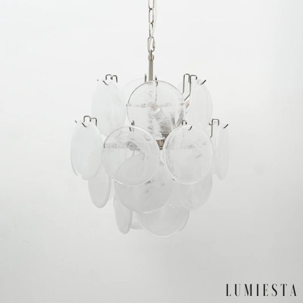 Vicolo - lampa wisząca z dekoracyjnymi kloszami ze szkła w różnych kolorach