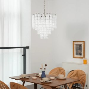 Visione - lampa wisząca nikiel, widok całej formy z góry