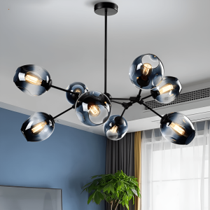 Designer lamp in a modern style with gradient lampshades