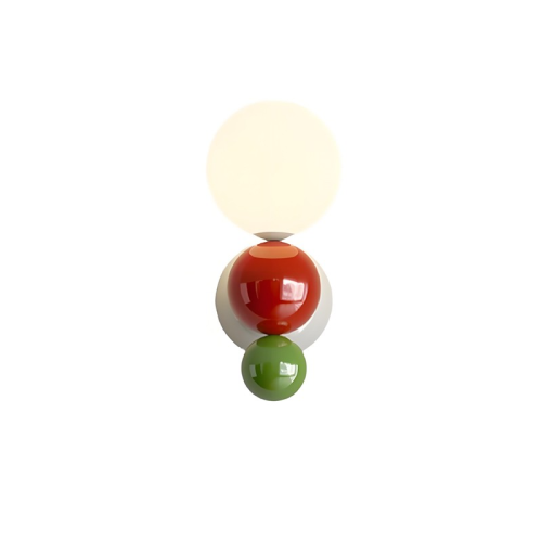 kinkiet szklane kule kolorowy Globe Bubble - front z wielobarwnymi kulami