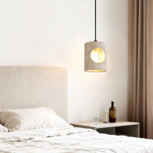 Altravia - lampa wisząca trawertynowa Ø 12 cm