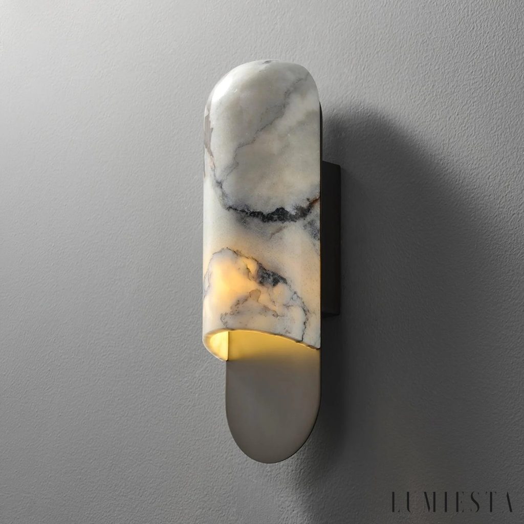 Arcadioria - kinkiet ścienny marmurowy Ø 10 cm