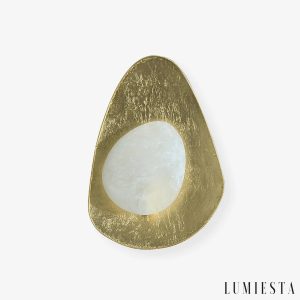 Batalhia - kinkiet ścienny alabastrowy Ø 23 cm