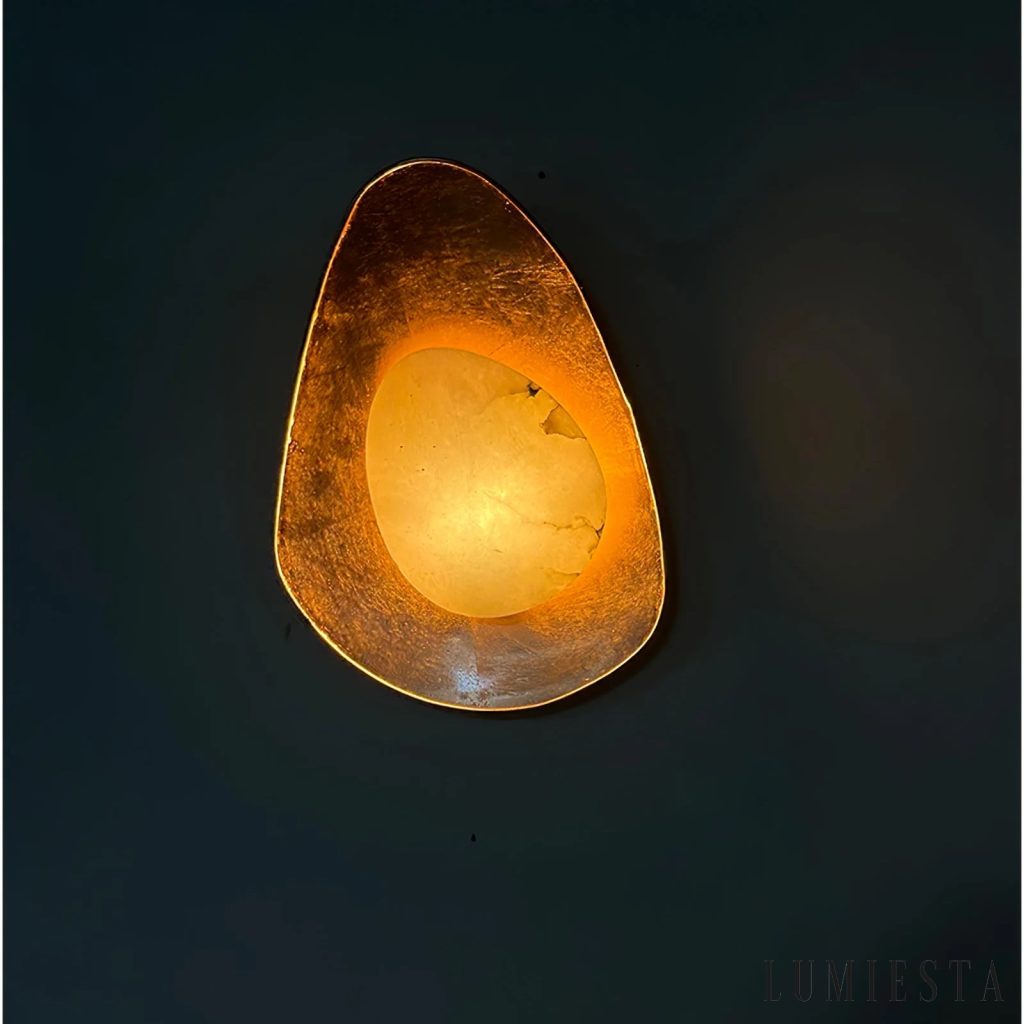 Batalhia - kinkiet ścienny alabastrowy Ø 23 cm