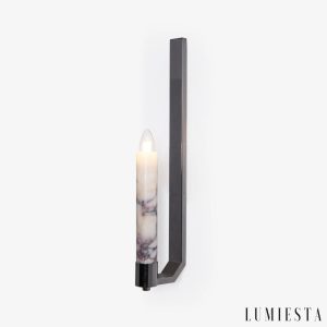 Bursia - kinkiet ścienny marmurowy Ø 13 cm