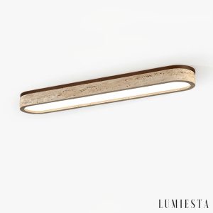 Caparia - plafon lampa sufitowa trawertynowa liniowa