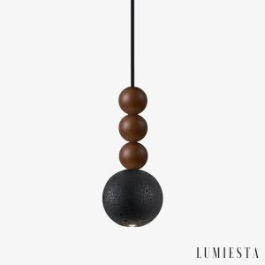 Cipia - lampa wisząca trawertynowa kula Ø 10 cm