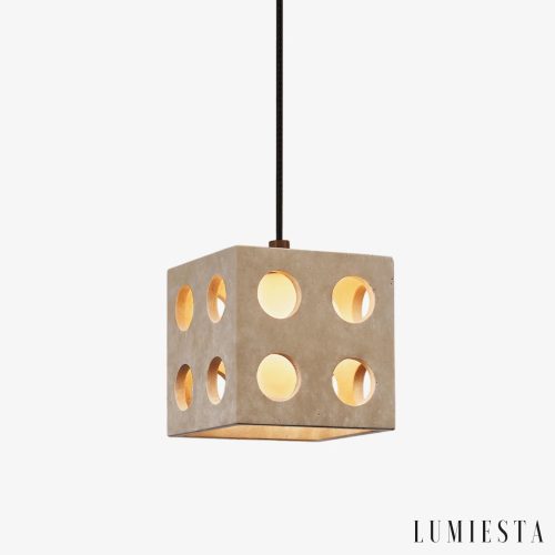Comporia - lampa wisząca trawertynowa Ø 13.5 cm