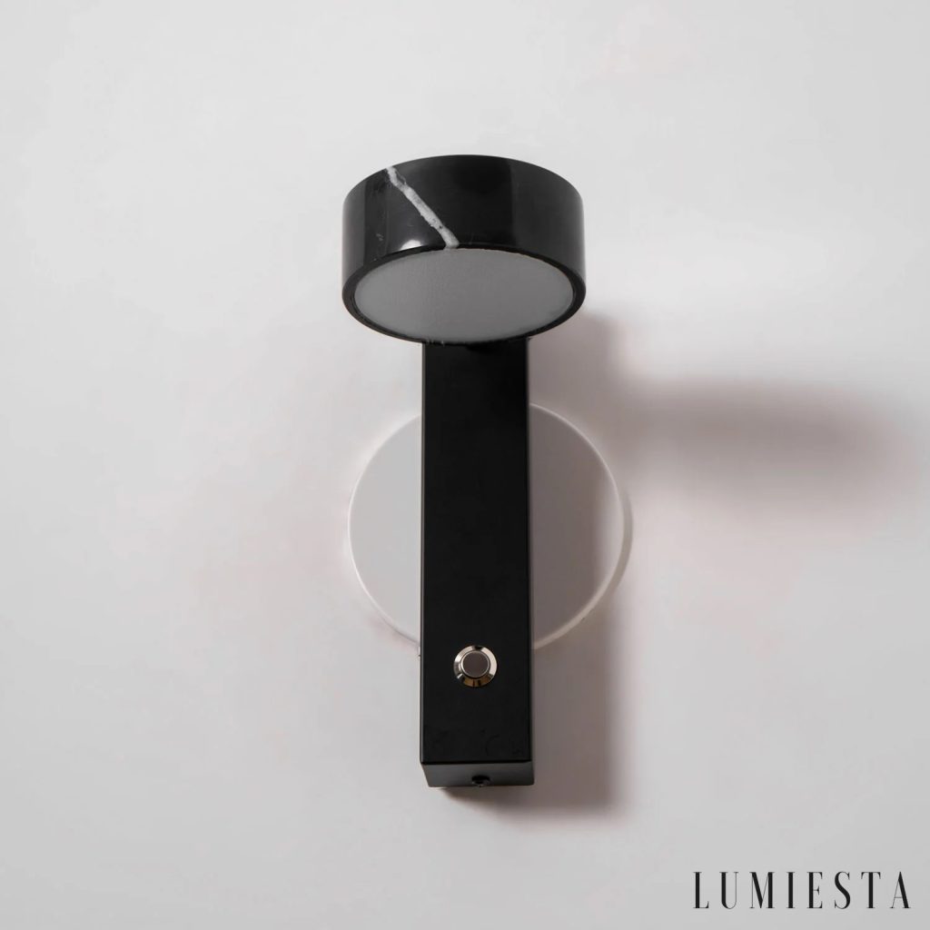 Estia - kinkiet ścienny marmurowy Ø 10 cm