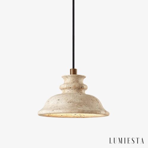 Florentia - lampa wisząca trawertynowa Ø 21 cm