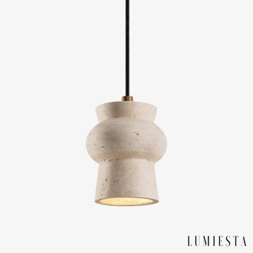 Fulia - lampa wisząca trawertynowa Ø 12 cm