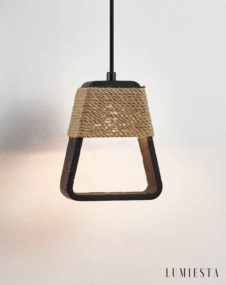 Goralia - lampa wisząca z trawertynu Ø 15 cm