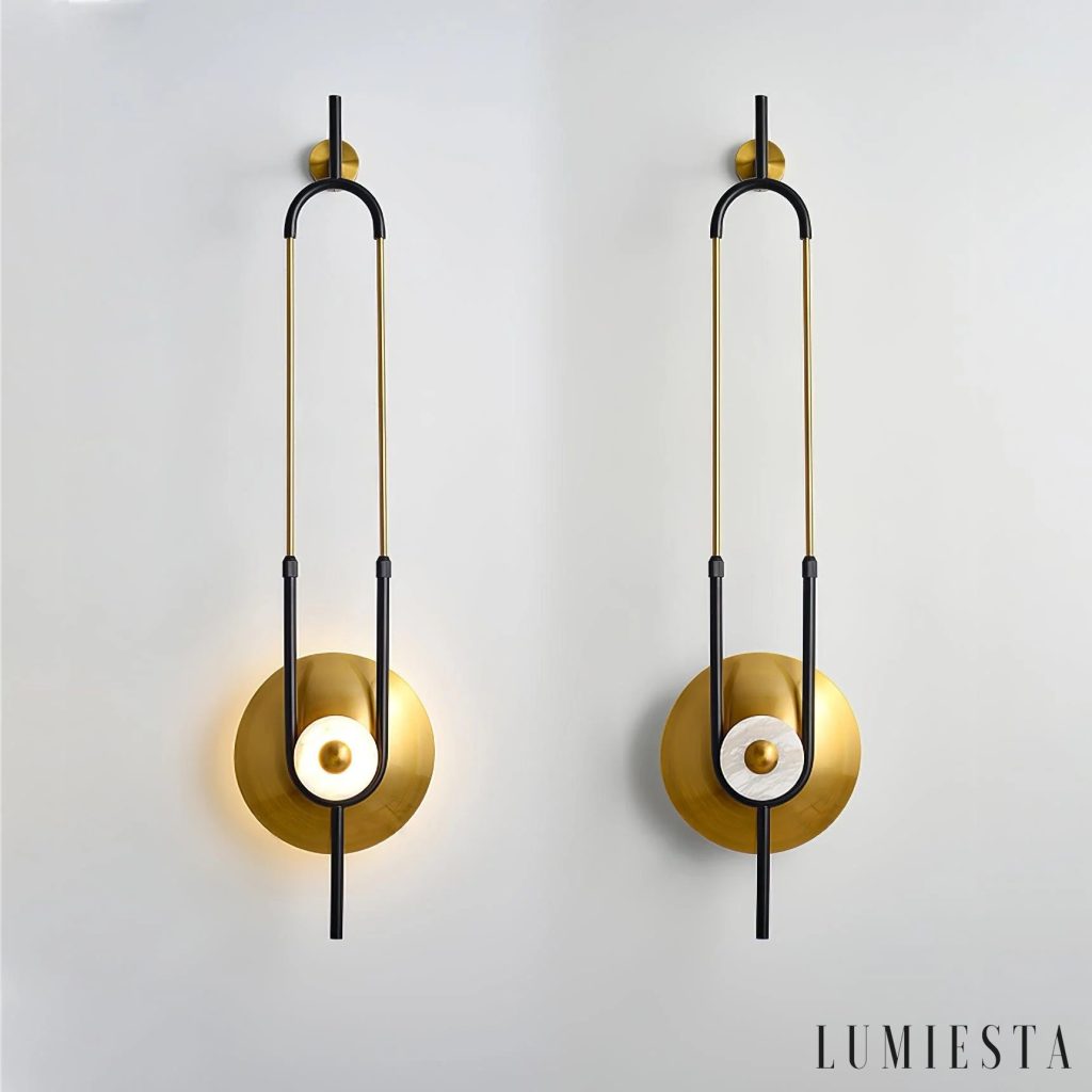 Hespia - kinkiet ścienny marmurowy pierścień Ø 28 cm