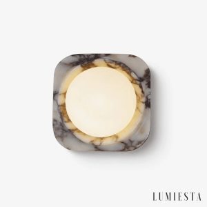 Incia - kinkiet ścienny marmurowy Ø 20 cm