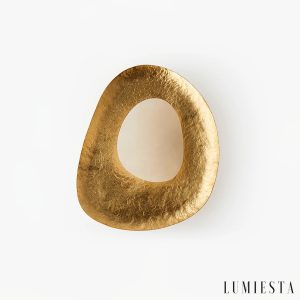 Kinetia - kinkiet ścienny alabastrowy Ø 23 cm