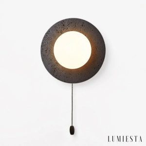 Maestia - kinkiet ścienny trawertynowy Ø 19.8 cm
