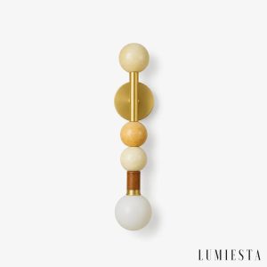 Meditia - kinkiet ścienny marmurowy z kulami
