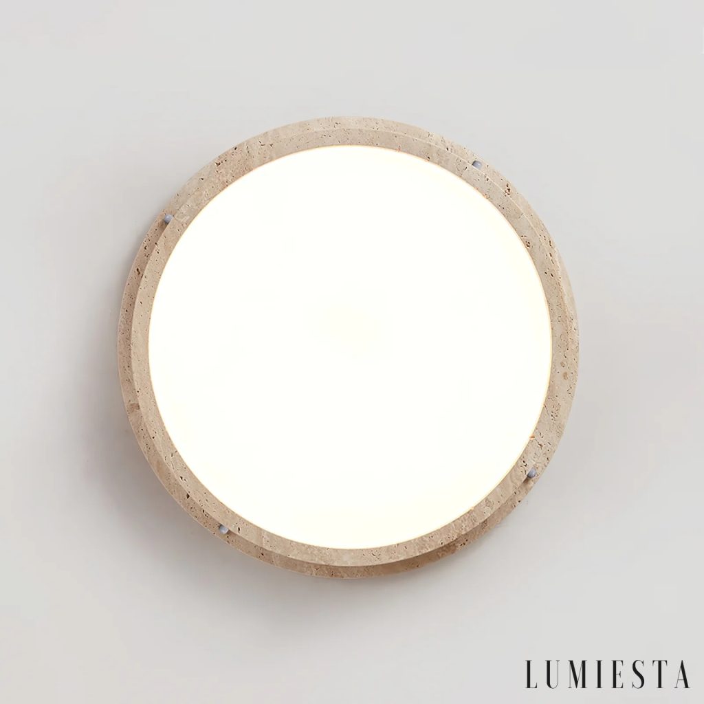 Mimia - lampa sufitowa trawertynowa Ø 31–51 cm