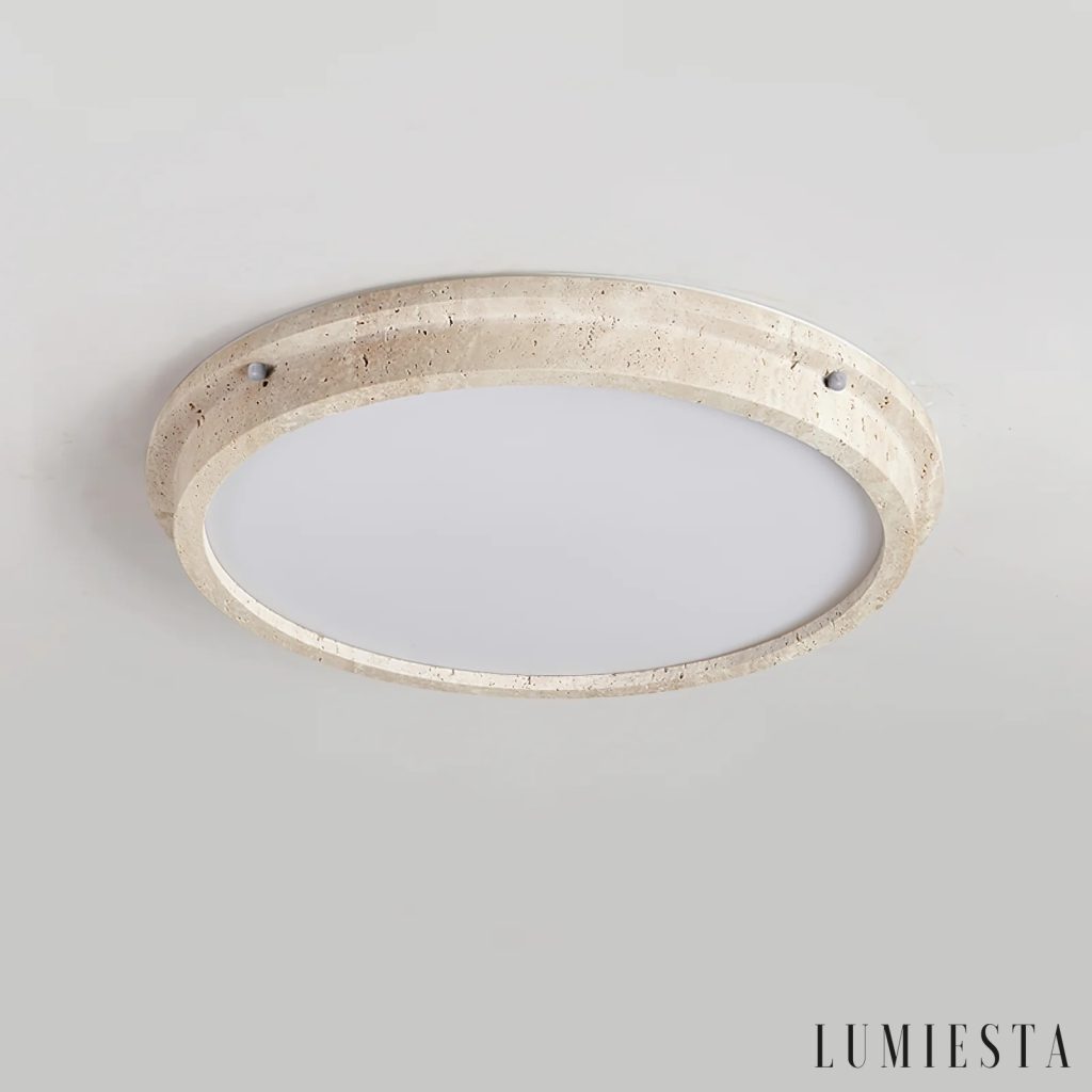 Mimia - lampa sufitowa trawertynowa Ø 31–51 cm