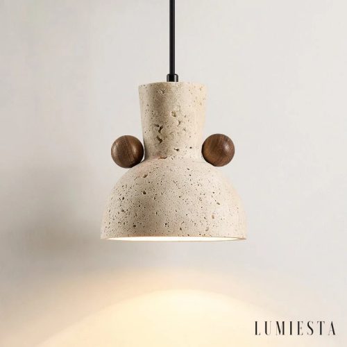 Mimosia - lampa wisząca trawertynowa Ø 15 cm