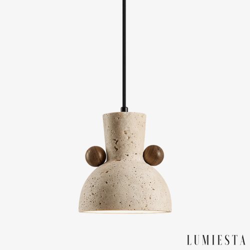 Mimosia - lampa wisząca trawertynowa Ø 15 cm