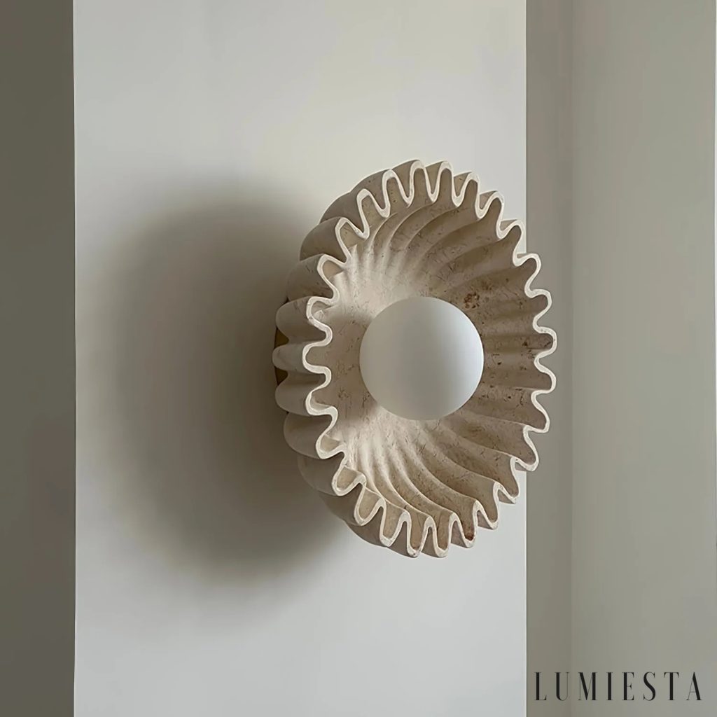 Monsaria - kinkiet ścienny marmurowy Ø 32 cm