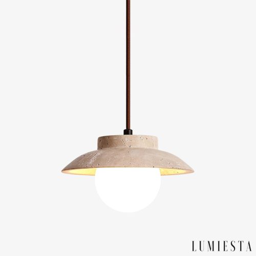 Montia - lampa wisząca trawertynowa Ø 20 cm
