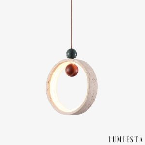 Nefelia - lampa wisząca trawertynowa Ø 20 cm