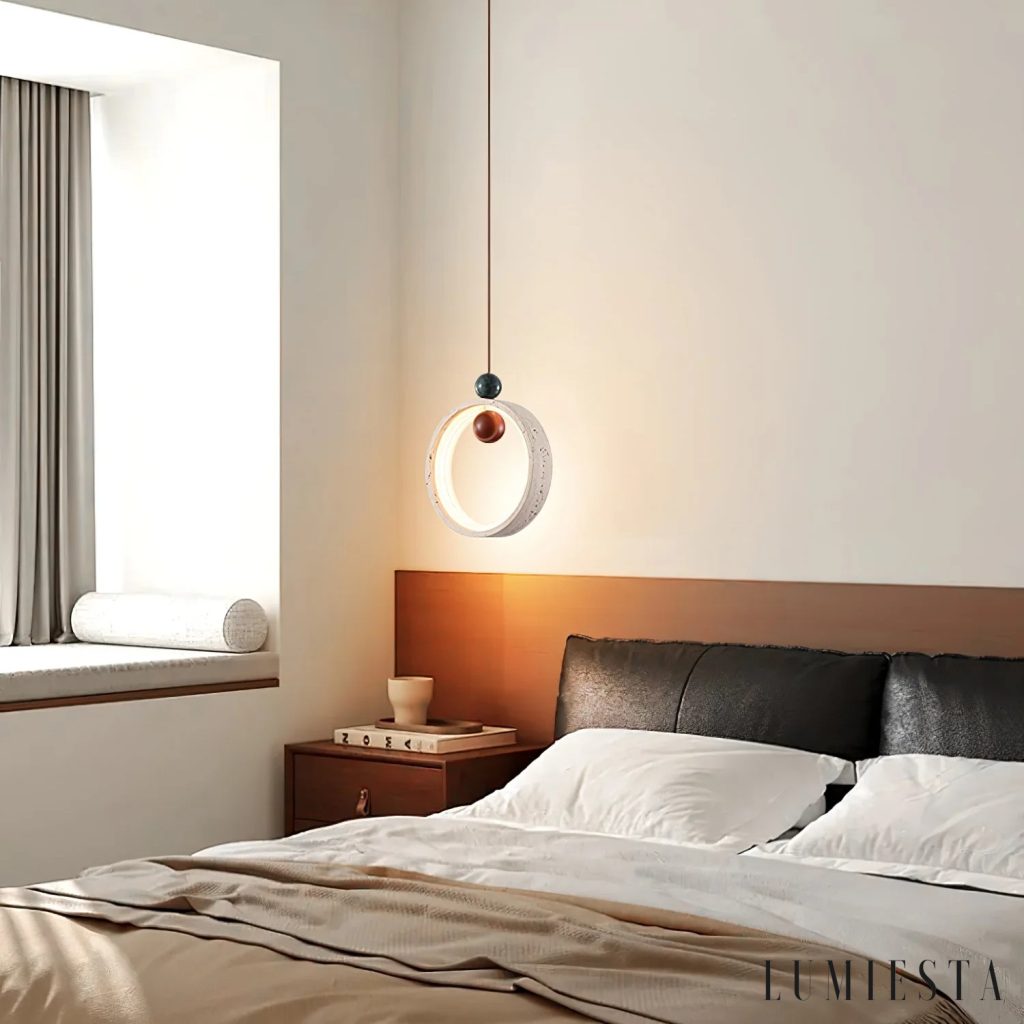 Nefelia - lampa wisząca trawertynowa Ø 20 cm