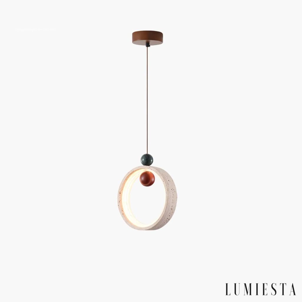 Nefelia - lampa wisząca trawertynowa Ø 20 cm