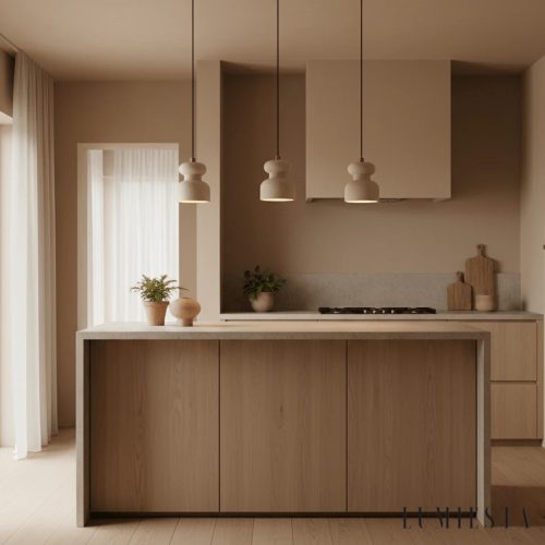 Nizia - lampa wisząca trawertynowa Ø 12 cm