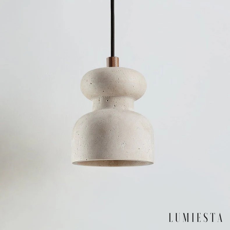 Nizia - lampa wisząca trawertynowa Ø 12 cm