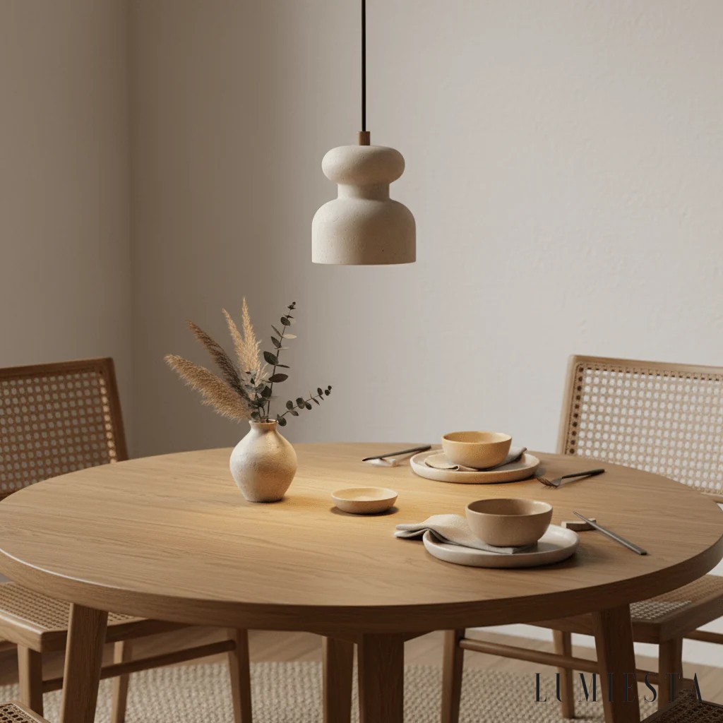 Nizia - lampa wisząca trawertynowa Ø 12 cm