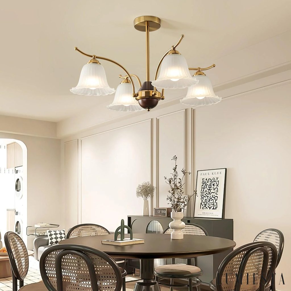 Pamia - żyrandol szklany okrągły Ø 70–87 cm