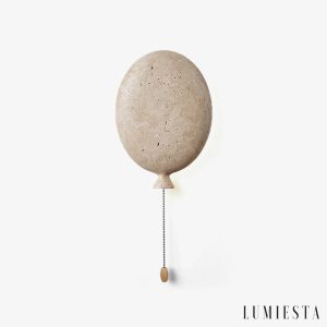 Parnasia - kinkiet ścienny trawertynowy Ø 18 cm