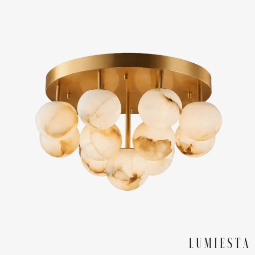 Positia - lampa sufitowa alabastrowa kula