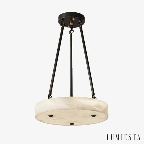 Siria - lampa wisząca alabastrowa w formie dysku Ø 30-50 cm