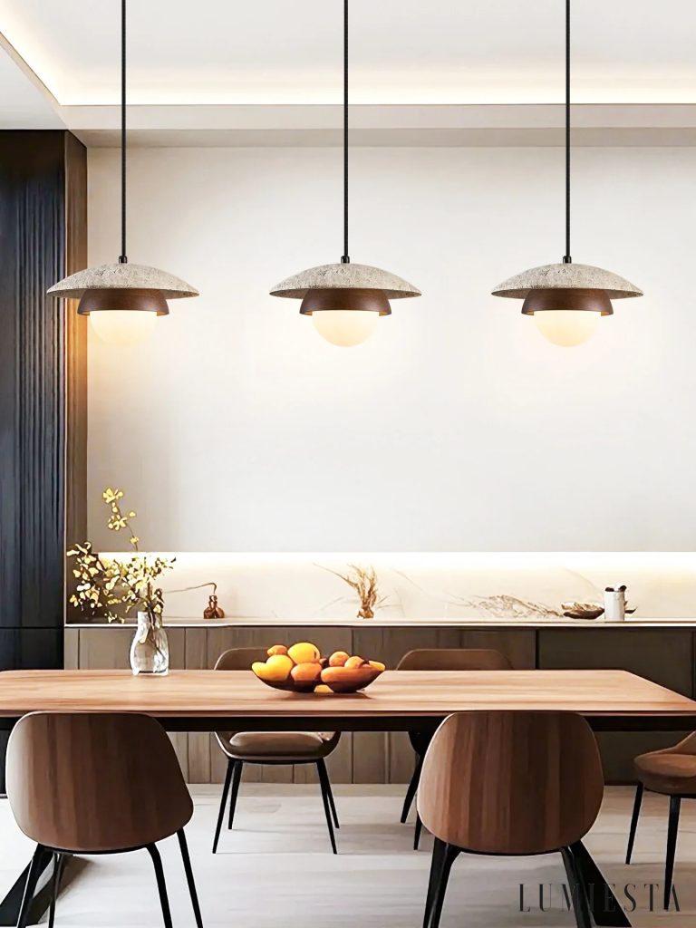 Stelia - lampa wisząca trawertynowa Ø 25 cm
