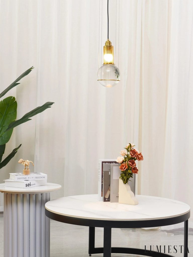 Terria - lampa wisząca kryształowa kula Ø 15 cm