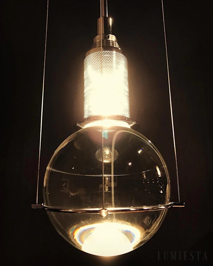 Terria - lampa wisząca kryształowa kula Ø 15 cm