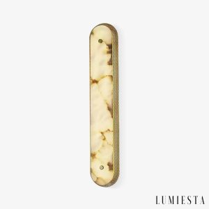 Traveria - kinkiet ścienny alabastrowy podłużny wys. 40-80 cm