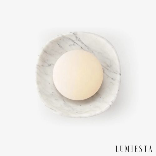 Tropia - kinkiet ścienny marmurowy Ø 30 cm