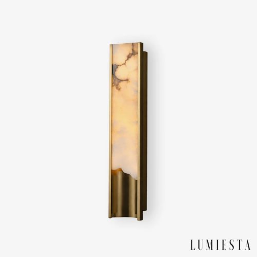 Ultia - kinkiet ścienny kinkiet alabastrowy pionowy wys. 30-90 cm